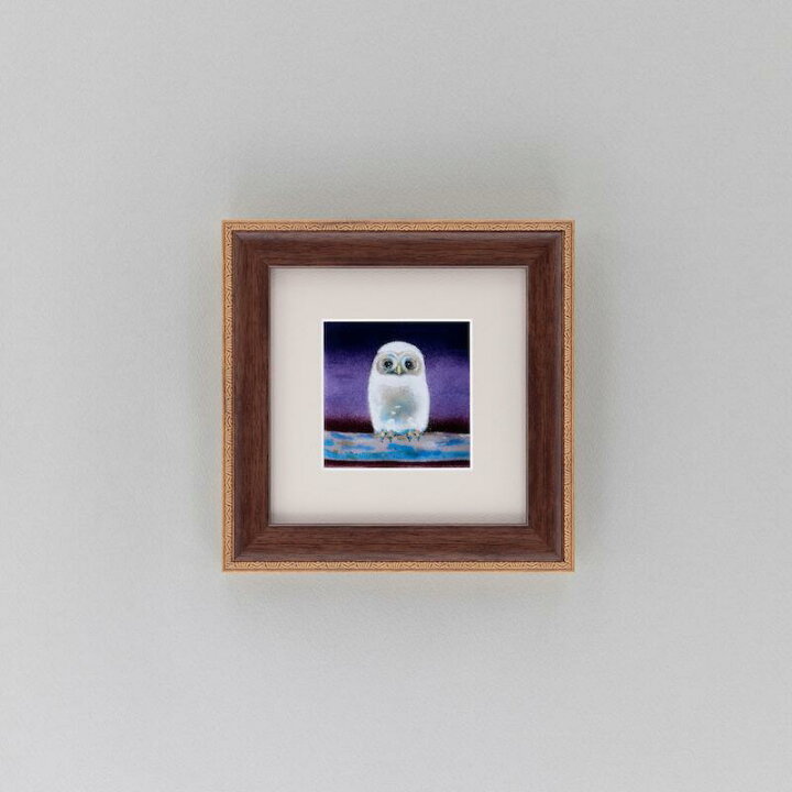 楽天市場】つぶらな瞳のふくろう（紫）七宝 鳥 絵画 絵 額 アート 