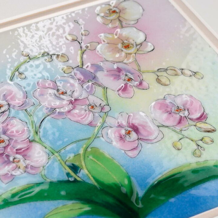 楽天市場】胡蝶蘭 コチョウラン 七宝焼 七宝焼き 七宝絵画 絵 絵画 額 