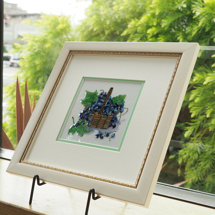 楽天市場】ブルーベリー 七宝 七宝焼 七宝焼き 七宝絵画 絵 絵画 額 