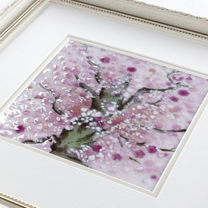 楽天市場】桜 七宝焼 七宝焼き 七宝絵画 額 アート 水彩画 絵 絵画 