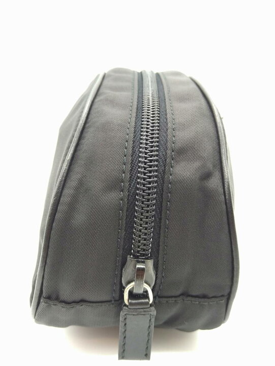 楽天市場】【中古】美品 PRADA プラダ ナイロン ブラック ポーチ 化粧  