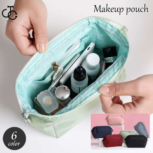 化粧ポーチ メイクポーチ コスメバッグ 大きく開く ファスナー 内ポケット 整理 収納 化粧バッグ 小物入れ おしゃれ かわいい 持ち運び 旅行 シン