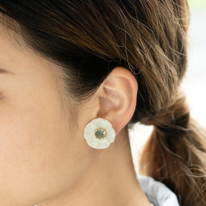 楽天市場】優花 ピアス/イヤリング【美濃焼 陶芸作家 駒井香文 や 