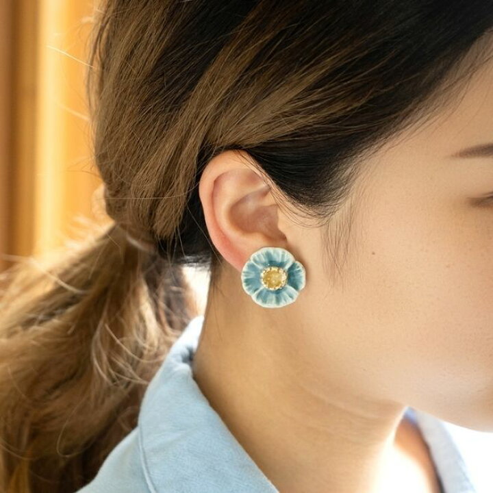 楽天市場】優花 ピアス/イヤリング【美濃焼 陶芸作家 駒井香文 や 