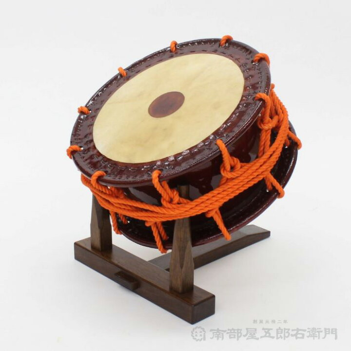 楽天市場】附締太鼓用二本足台(塗り品) 樫製 幅44cmX奥行40cmX高さ44cm 