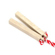 【国産の樫材を使用して製作】 拍子木(小) 樫製 長さ21cm 太さ3cmX2,5cmおまつり お神輿 祭礼用品 お祭り…