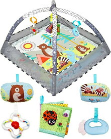 ベビージム 男の子 知育玩具 女の子 ベビーおもちゃ ベビーサークル プレイマット 多機能 3in1 プレイジム 子 ベビートイ 子ども