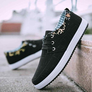 スリッポン キャンバス スニーカー チェック柄 総柄 個性的 メンズ 帆布 青 黒 リラックス ローファー 春夏 運動靴男性用 ローカ