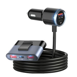 usb v74W VK[\Pbg PDQC3.0 }[d type-c OȑΉ J[`[W[ ԍڏ[d 12V/24VΉ usb 5|[g 1.