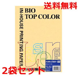 伊東屋 バイオトップカラー 160g A4 BT415 サーモン 50枚×2 モンディ