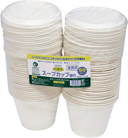 業務用バガススープカップ蓋付 テイクアウト容器 100個 食品容器 使い捨て食器 ケータリング 送料無料