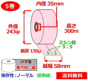 @pM[ 58mm×300m×35mm 150 5 sN T[}[ ~V5:5 `Pbgp 
