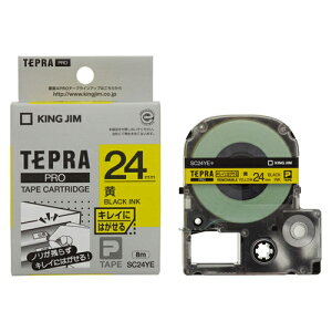 �e�v��PRO�e�[�v SC24YE ��24mm×2�� �Y��ɂ͂����郉�x�� �� �e�v���J�[�g���b�W �L���O�W�� ��������