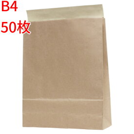 宅配袋 紙袋 50枚 Lサイズ B4 梱包袋 テープ付 クラフト 送料無料