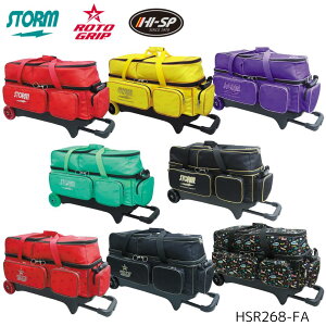 �ySTORM ROTOGRIP HI-SPORTS�z HSR268-FA �{�E�����O �o�b�O (3�p) �{�E�����O�p�i �g���v�� �X�g�[�� �n�C�X�|�[�c ���g�O���b�v ���S8��ށ� �J���t�� �{�[�����O �L�����[