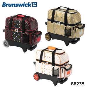 【Brunswick】 BB235 ダブルローラーバッグ ボウリング バッグ (2個用) ボウリング用品 ボーリング サンブリッジ ◆送料無料◆