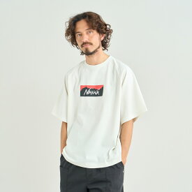 【公式】ナンガ NANGA 半袖 tシャツ メンズ レディース エコハイブリッド ボックスロゴ ルーズフィットティー ECO HYBRID BOX LOGO LOOSE FIT TEE