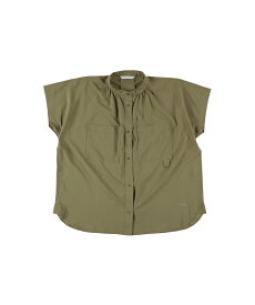 【公式】ナンガ NANGA シャツ ブラウス ノーカラー エクスカーションショートスリーブブラウス レディース EXCURSION SS BLOUSE W 女性 レディース