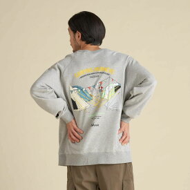 【公式】ナンガ(NANGA) ECO HYBRID CAMPING MANNERS PEG&ROPE SWEATSHIRT / エコハイブリッド キャンピングマナー ペグ&ロープ スウェットシャツ(ユニセックス)