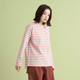 【公式】ナンガ(NANGA) ECO HYBRID LOOSE FIT BORDER L/S TEE W / エコハイブリッド ルーズフィット ボーダー ロングスリーブティー (ウィメンズ) 長袖 Tシャツ