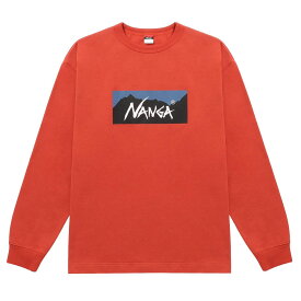 【公式】ナンガ 長袖 ロンT カットソー ブランドロンT メンズ レディース ECO HYBRID BOX LOGO L/S TEE / エコハイブリッド ボックスロゴ ロングスリーブティー