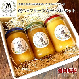 【送料無料】フルーツカード 選べる3個セット ギフト 180g×3 シキファーム レモンカード ギフトセット 国産フルーツ使用 ナツミカン ユズ ダイダイ プレゼント クリスマス ギフト お祝い お礼 母の日
