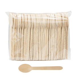 使い捨てスプーン 使い捨てフォーク 使い捨て スプーン フォーク セット 100本 木 天然木 木製 カトラリーセット アウトドア キャンプ 使いすて 業務用 母の日 プレゼント 食器