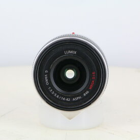 【中古】 (パナソニック) Panasonic G VARIO 14-42/3.5-5.6 II (H-FS1442A) シルバー【中古レンズ AFレンズ】 ランク：B