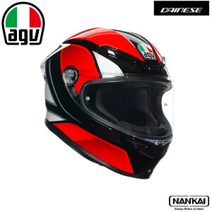 AGV(エージーヴイ)K6 S JIST Asian Fit - HYPHEN BLACK/RED/WHITE