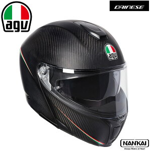 AGV(G[W[C)SPORTMODULAR MULTI JIS - TRICOLORE MATT CARBON/ITALY
