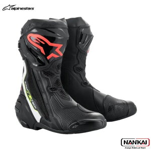 Alpinestars �A���p�C���X�^�[�Y�@SUPERTECH-R BOOT �X�[�p�[�e�b�N�A�[���u�[�c�@ BLACK WHITE RED FLUO YELLOW FLUO�@�i�ԁF2220021