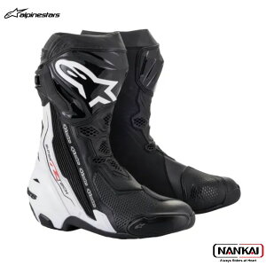 Alpinestars �A���p�C���X�^�[�Y�@SUPERTECH-R BOOT �X�[�p�[�e�b�N�A�[���u�[�c�@ BLACK WHITE�@�i�ԁF2220021