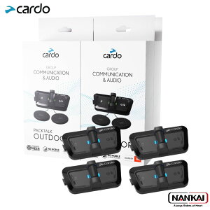 Cardo �J���h PACKTALK OUTDOOR FAMILY PACK - BLACK �p�b�N�g�[�N �A�E�g�h�A �t�@�~���[�p�b�N�@�i�ԁFSP000201