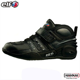 【12/10限定★抽選で最大100%Pバック(要エントリー/24時間限定)】 elf エルフ シンテーゼ13 ライディングシューズ EL013 ブラック /シューズ/バイクシューズ