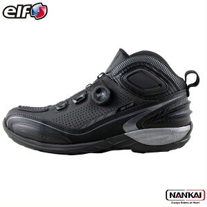 elf エルフ ローカット ライディングシューズ EL016 ブラック