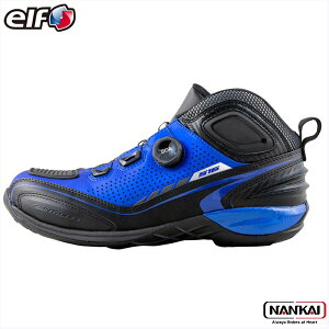 【在庫限り】elf エルフ ローカット ライディングシューズ EL016 ブルー