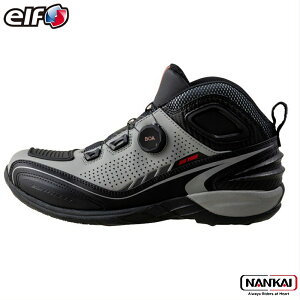 elf エルフ ローカット ライディングシューズ EL016 グレー
