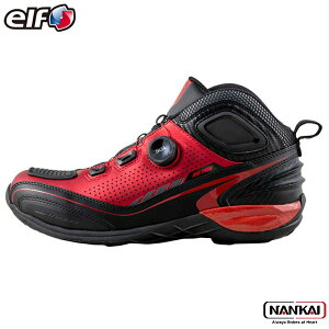 【在庫限り】elf エルフ ローカット ライディングシューズ EL016 レッド