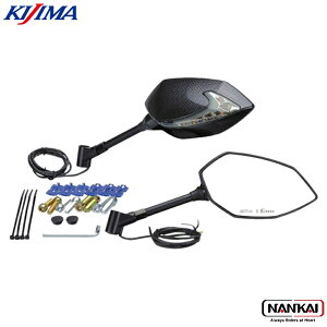 KIJIMA (�L�W�}) TECH07 �~���[ with �V�[�P���V�����E�C���J�[ �J�[�{�����b�N ���ESET 203-8076