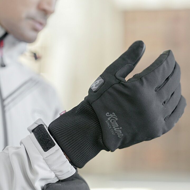 楽天市場】KOMINE コミネ ライディングヒートグローブセット ブラック 
