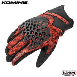 KOMINE R~l Ahx`[ bVO[u K CHIRODI BLACK RED GK269