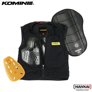 KOMINE R~l CE {fB veNV Ci[ xXg CE Body Protection Liner Vest BLACK SK-694