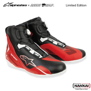 �y�ő�5,000�~OFF�N�[�|���v���[���g�zROUGH&ROAD ���t�����[�h Alpinestars × ROUGH&ROAD FASTER-4 BOA�V���[�Y Asia�@�i�ԁFR2510426 BLACK/RED