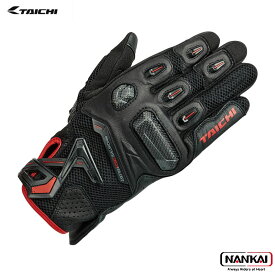 RS TAICHI アールエスタイチ ラプター メッシュ グローブ BLACK/RED　品番：RST442