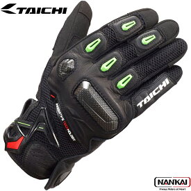 RS TAICHI アールエスタイチ ラプター メッシュ グローブ BLACK/GREEN　品番：RST442