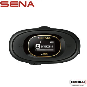 SENA �Z�iJ10 [���{����] HD �X�s�[�J�[�t�� 4-WAY Bluetooth �C���^�[�R�� �V�X�e���@�u���b�N