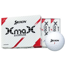 ダンロップ スリクソン XmaX ボール（12球）【2024モデル】（日本正規品） SRIXON エックスマックス