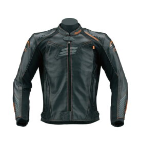 【1日は当店ポイント10倍】ヒョウドウ HSL012DN NEO-MINERVA D3O ST-X LEATHER JAC BLACK/ORANGE STITCH(CREST)