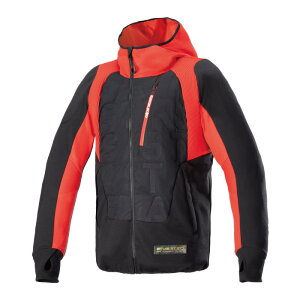 ApCX^[Y MO.ST.EQ HYBRID HOODED(4201824)BLACK FLAME RED(1463) WPbg