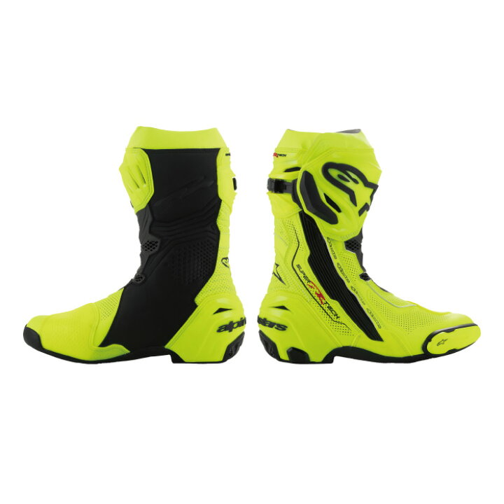 楽天市場】ｱﾙﾊﾟｲﾝｽﾀｰｽﾞ SUPERTECH-R VENTED BOOT(2220121)YE FL/BK(551 